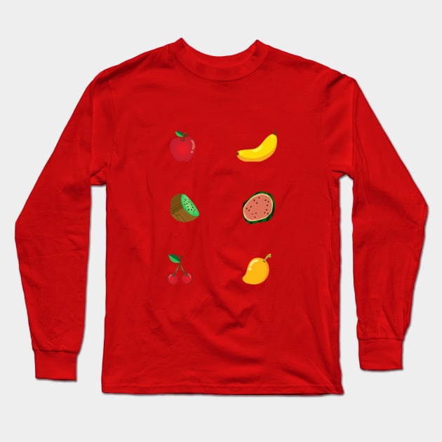 fruit aesthetic Long Sleeve T-Shirt by Sask Designer